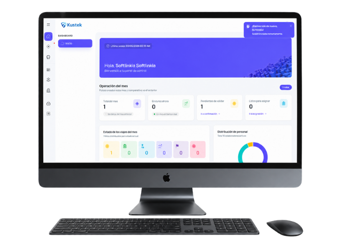 Plataforma Kustek de monitoreo de custodia de transporte de carga en tiempo real